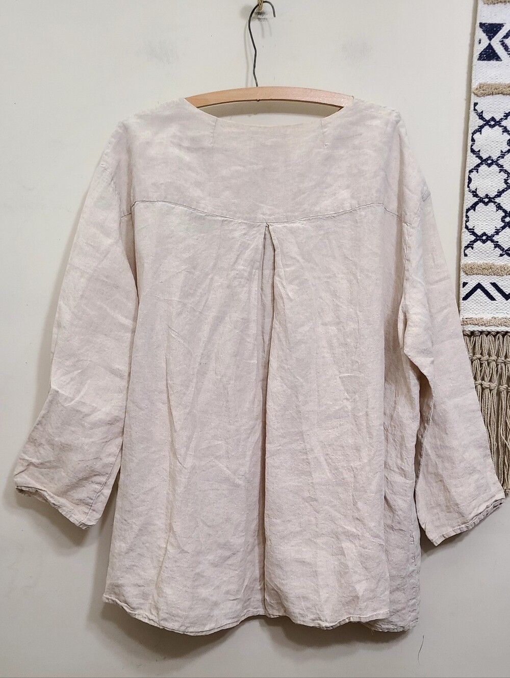 Apuntob Linen Lagenlook Tunic Top Size L/XL - Picture 3 of 5
